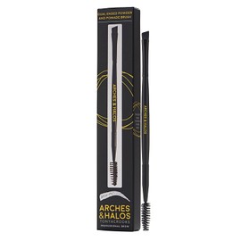 Arches & Halos Dual Ended Powder & Pomade Brush - Define, peina y difumina las cejas - Aplica fácilmente pomadas y polvos - Oftalmológica y dermatológicamente probado - 1 ud.