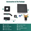 Heyalan Shower Head and Handle Set Square Shower Faucet Set