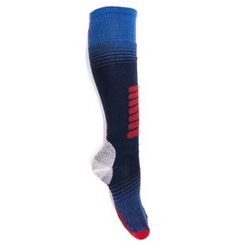 Eurosock Ski Zone OTC Socks -1112 (Navy/Red, Medium)