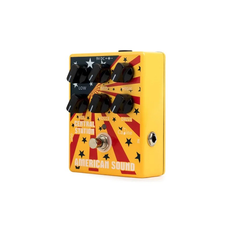 Caline American Sound Cp-55 Pedal Efecto Guitarra Bajo Color Amarillo