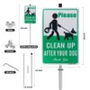 Clean Up After Your Dog Sign with 28" Stake, Pick