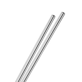 M METERXITY 2-Pack 250mm 304 Stainless Steel Tube, 5mm OD 1mm Wall Thickness Seamless Stainless Steel Tubing for Construction/Machining/DIY Crafting, Metal Straight Pipe [5x0.04x10IN]