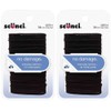 Scunci Elastic Hair Bands, Black, 34 ct, Small, 2 pk