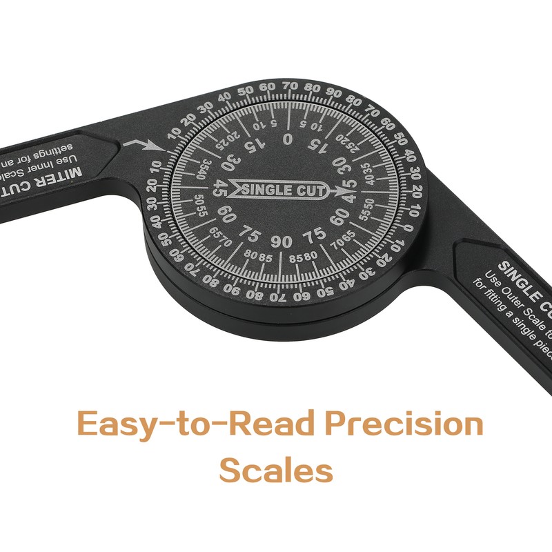 7-inch Miter Saws Protractor Rust Proof Aluminum Alloy Accurate Reading