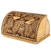 STP GOODS Birds Pattern Birch Bark Bread Box, Large Capacity
