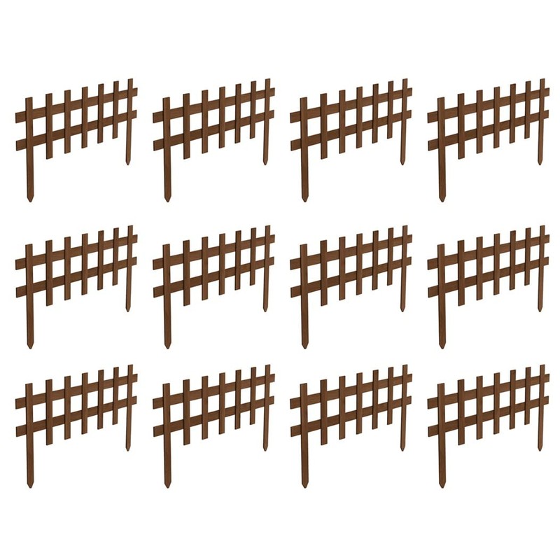 Greenes Deluxe Picket Fence 18" H x 3' L (12-Pack)
