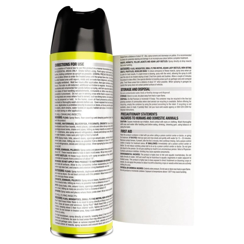 Raid 300819 15 oz Multi Insect Killer Aerosol Spray (12/Carton)