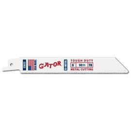 Gator 6" x 3/4" x .035" 14tpi Bi-Metal Cobalt Reciprocating Saw Blades - 25 Pack