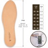Insoles made of vegetable-tanned leather, insoles with natural cork against