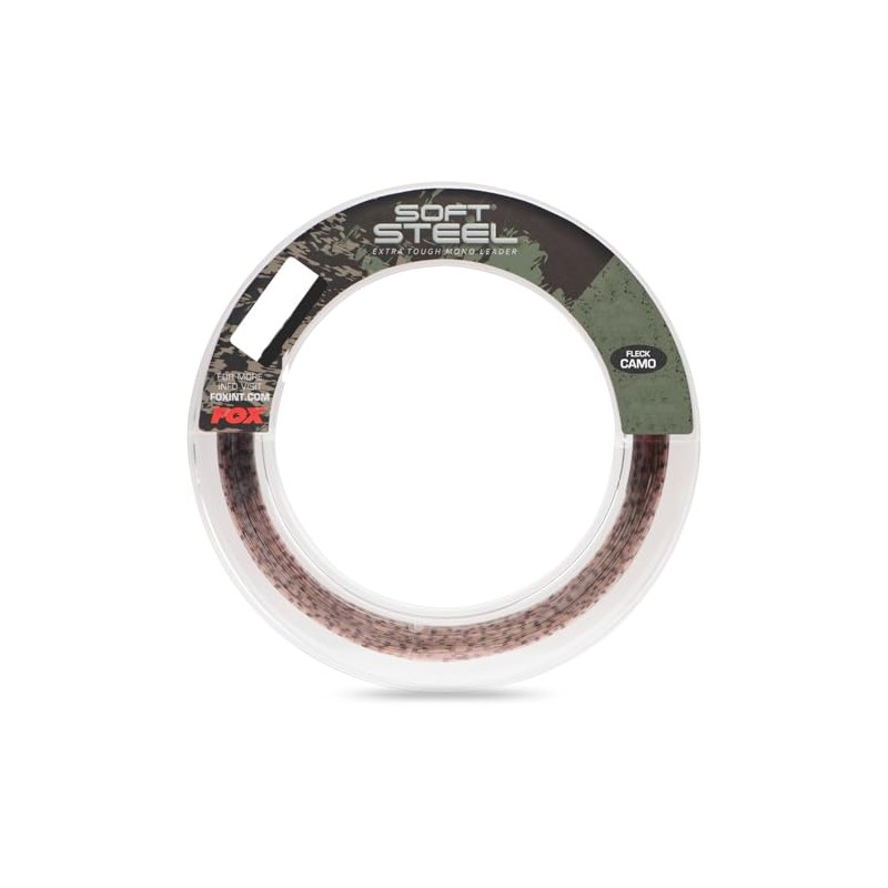 Fox Soft Steel Fleck Camo Leader 100 m Leader Cord