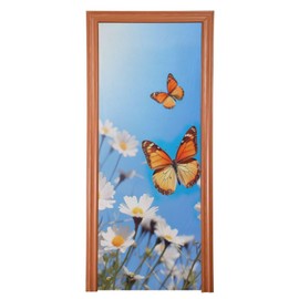 GOODOLD Spring Door Cover Fabric Door Window Wall Decoration Front Door or Indoor Home Holiday Party Decor, 35 x 79 Inch