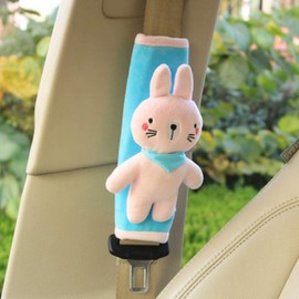 Seat Belt Cover Kids Seat Belt Pad Junior Baby Animal Stroller Seat Belt Cushion Pillow Car Supplies Car Accessories Cute Travel Gift Present