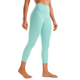 CRZ YOGA Womens Brushed Naked Feeling Workout Capri Leggings 23'' - High Waisted Tummy Control Yoga Pants Oasis X-Large