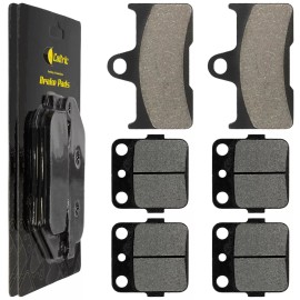 Caltric Front & Rear Brake Pads for Yamaha Grizzly 660 YFM660F 4X4 2002 2003 2004-2008