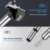 NICAVKIT Tungsten Steel Forstner Drill Bit, 75 mm, Professional Forstner