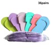 Operitacx 36 Pairs Disposable Slippers Pedicure Slippper Flip Flop for