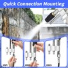 Three-in-one Adjustable Downstream Soft Wash Nozzle, M5 Twist Nozzle soft