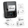 Phomemo M120 Label Printer with 3 Rolls Label Paper, Bluetooth