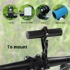 Extensor de manubrio de bicicleta, soporte de extensi¨®n de manubrio