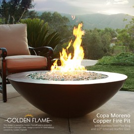 Golden Flame 12" Round Fire Pit Burner Ring (304-Series SS)