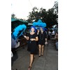 New Orleans Pink and Green Sorority Second Line Umbrella- Dark