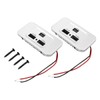 Namvo 2 Pcs Dual USB Car Charger Socket, 12V USB