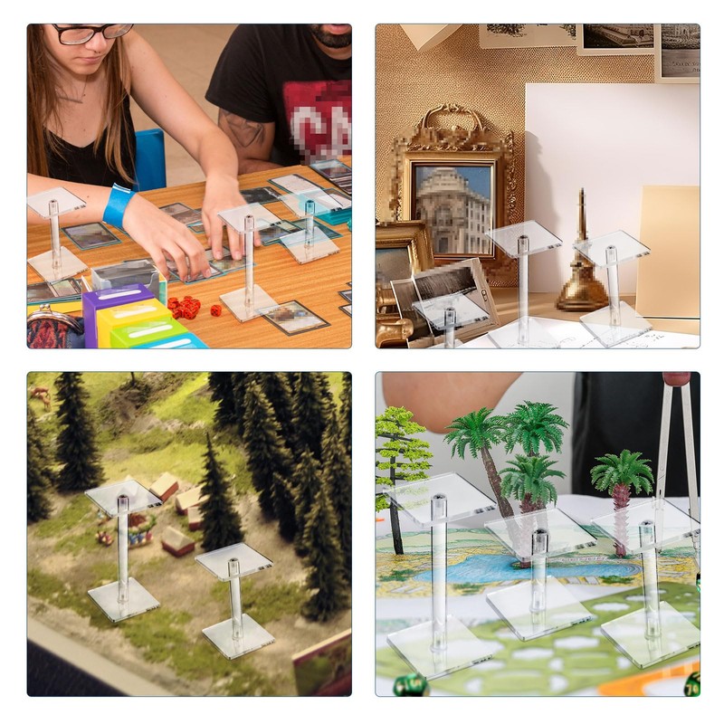 3pcs Combat Risers for Flying Miniatures, Adjustable Height Multi-Tiered Raised