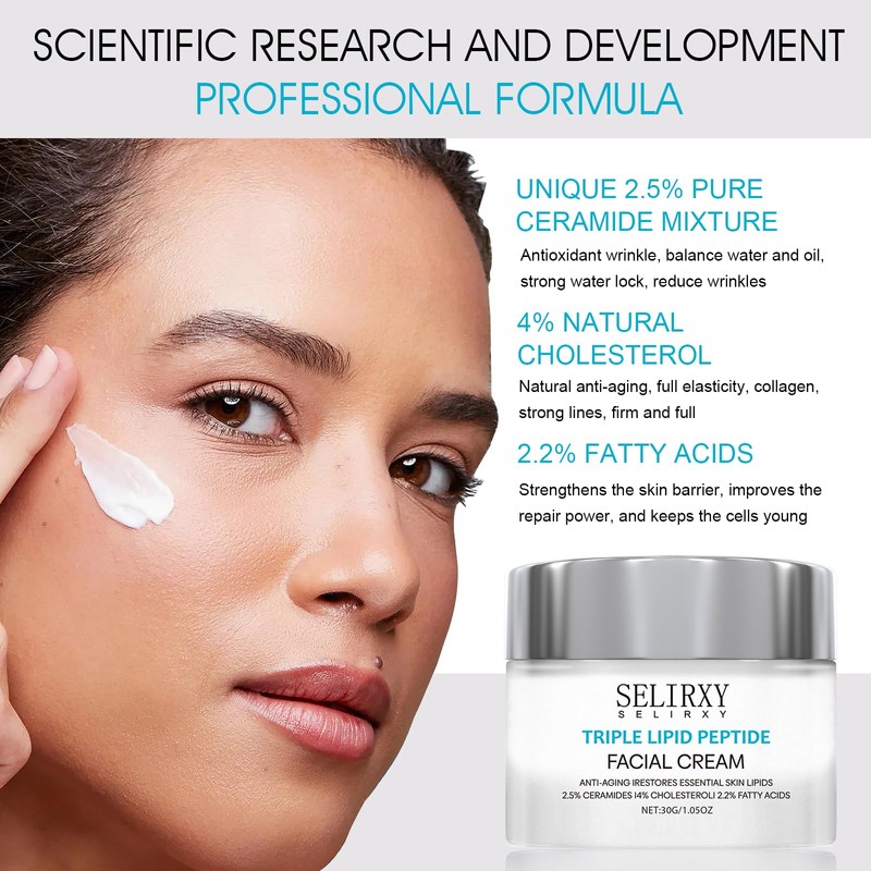 Nodfens Nodfens Triple Lipid Peptide Cream for Anti-Aging - Restores
