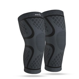 Wonder Care Pack Of 2 Knee Sleeve Brace Compression For Men And Women Support Running Workout Gym Hiking Sports