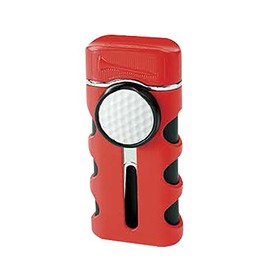 Vector KGM Caddie High Quality Wind-resistant Single Flame Torch Cigar Lighter - Red Matte
