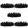5pcs Black Baseball Caps Inserts Shapers, Felt Reusable & Washable