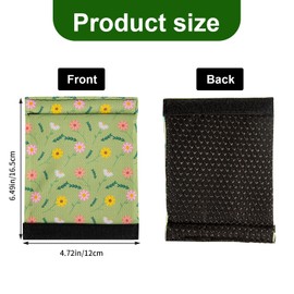 2 Pack Universal Walker Padded Hand Grip Covers Non-Slip Cushion Foam Padding Handle Pads for Folding Rolling Wheelchair (Little Flower)