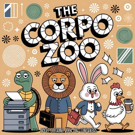 The Corpo Zoo - Adult Coloring Book for Coworkers: A Swear-Filled, Snarky Anxiety Relief and Stress Reduction Gag Gift with Inappropriate Quotes, ... Women, Men, and Adults Who Hate Meetings