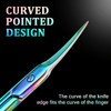 Curved Cuticle Scissors Extra Fine Precision Nail Skin Trimmer Professional