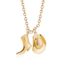 Cowboy Necklace for Women Cowgirl Costume Country Concert Outfits for Women Cowgirl Hats Boots Necklace Western Outfits Accessories Cowgirl Jewelry