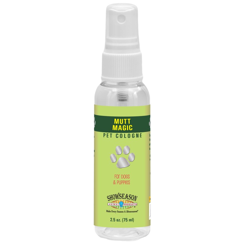 Showseason® Mutt Magic Pet Cologne 2.5 oz For Dogs |Travel