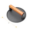SafBbcue Round Cast Iron Smash Burger Grill Weight Press &