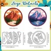 DELORIGIN Circular Forest Mountain View Die Cuts Card Making Carbon