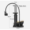 Bike Floor Foot Pump, Portable Bicycle Air Pump Tyre Inflator