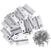 Pack of 12 Hinges Foldable, 27 mm × 24 mm