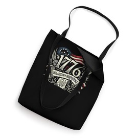 1777 Declaration of Independence American Flag Veterans Tote Bag