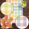 Pudodo Easter Buffalo Plaid Check Table Runner Spring Holiday Farmhouse