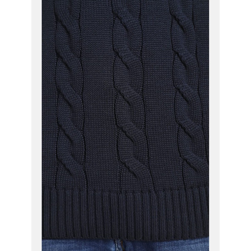 Charles Colby Men's Earl Constantine Knitted Casual Top Sleeveless, darkblue