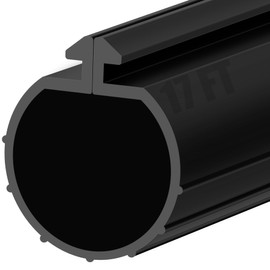 ToLanbbt 17FT Garage Door Bottom Seal Strip for Clopay, EPDM Garage Door Rubber Weather Stripping Replacement for Single Slot, Blocks Cold/Hot Winds, Black