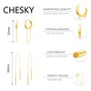 CHESKY Gold Chain Earrings for Women Trendy, 14K Gold Plated