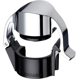 Westmark Sektflaschenverschluss/Klappverschluss/Flaschenverschließer, Kunststoff, Casco, Silber/Schwarz, 60022280