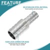 sourcing map 2Pcs 7/8" to 5/8" Hose Barb Reducer Pipe