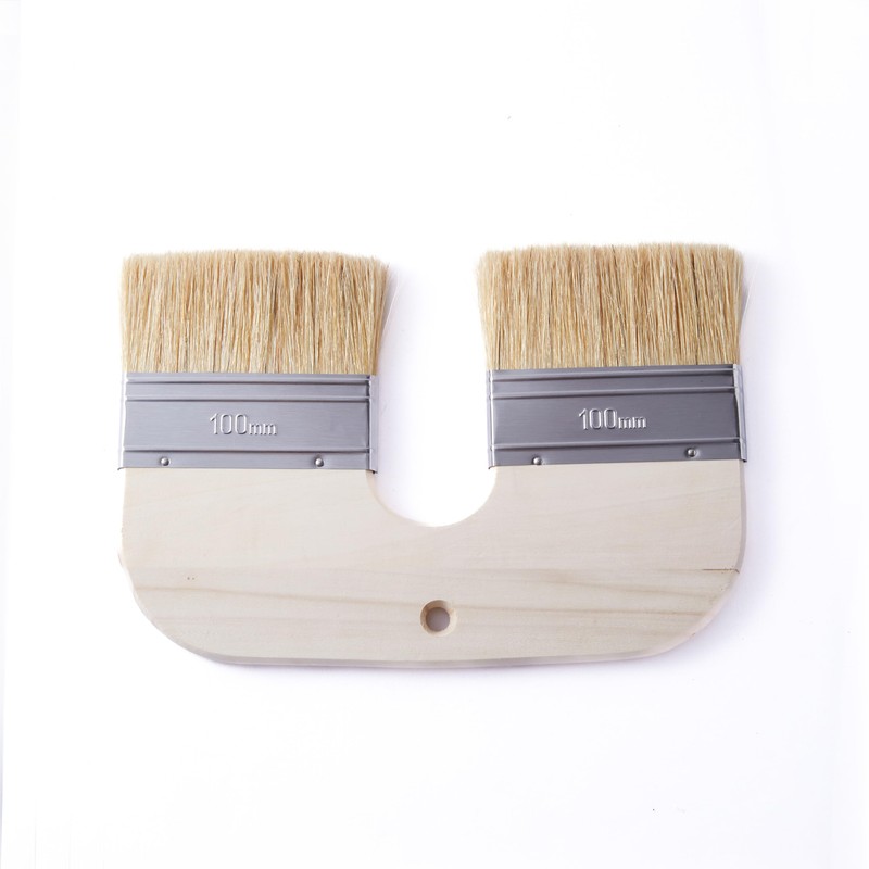 Limewash Paint Brush Natural Bristle – 4 Inch Wide U-Shaped