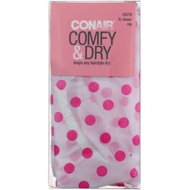 Conair Printed XL Shower Cap, Keeps Hair Dry