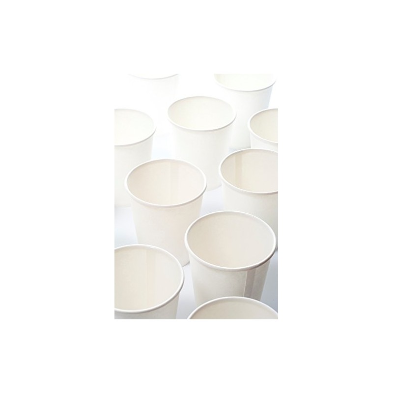 Paper Cups, 3 oz (Blank White, 90cc), Pack of 100